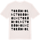 Vintage White t-shirt med Toröd holme ordlek t-shirt