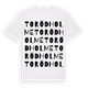 Toröd holme ordlek t-shirt