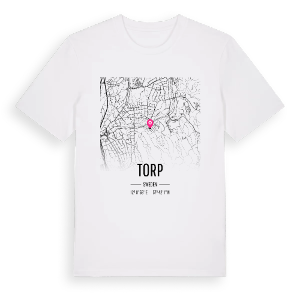 Torp karta t-shirt – ekologisk bomull t-shirt från Pinshirt