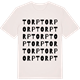 Vintage White t-shirt med Torp ordlek t-shirt