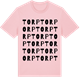 Pink Cotton t-shirt med Torp ordlek t-shirt