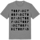 Mid Heather Gray t-shirt med Torpane ordlek t-shirt