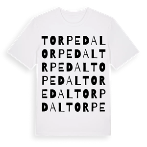 Torpedal ordlek t-shirt – ekologisk bomull t-shirt från Pinshirt