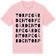 Pink Cotton t-shirt med Torpegården ordlek t-shirt
