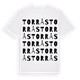 White t-shirt med Torrås ordlek t-shirt