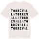 Vintage White t-shirt med Torrevalla ordlek t-shirt