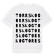 White t-shirt med Torrskog ordlek t-shirt