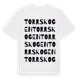 White t-shirt med Torrskogen ordlek t-shirt