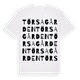 White t-shirt med Törsagården ordlek t-shirt