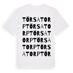 Törsatorp ordlek t-shirt – ekologisk bomull t-shirt från Pinshirt