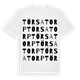 White t-shirt med Törsatorp ordlek t-shirt