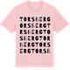 Pink Cotton t-shirt med Torsberg ordlek t-shirt