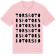 Pink Cotton t-shirt med Torsbo ordlek t-shirt
