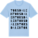 Blue Soul t-shirt med Torsdalen ordlek t-shirt
