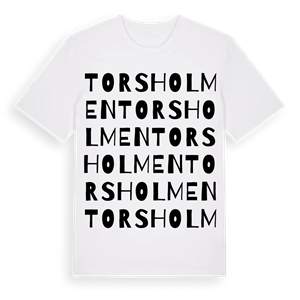 Torsholmen ordlek t-shirt – ekologisk bomull t-shirt från Pinshirt