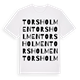 Torsholmen ordlek t-shirt
