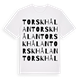 Torskhålan ordlek t-shirt