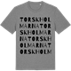 Mid Heather Gray t-shirt med Torskholmarna ordlek t-shirt