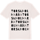 Vintage White t-shirt med Torskholmarna ordlek t-shirt