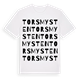 Torsmysten ordlek t-shirt