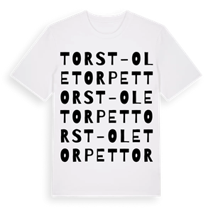 Torst-Oletorpet ordlek t-shirt – ekologisk bomull t-shirt från Pinshirt