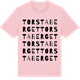 Pink Cotton t-shirt med Torstaberget ordlek t-shirt