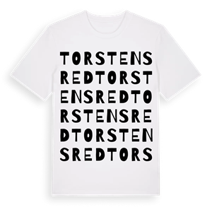 Torstensred ordlek t-shirt – ekologisk bomull t-shirt från Pinshirt