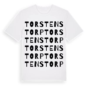 Torstenstorp ordlek t-shirt – ekologisk bomull t-shirt från Pinshirt