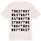 Vintage White t-shirt med Törstorp ordlek t-shirt