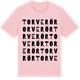 Pink Cotton t-shirt med Torverör ordlek t-shirt