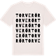 Vintage White t-shirt med Torverör ordlek t-shirt
