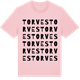 Pink Cotton t-shirt med Torves ordlek t-shirt