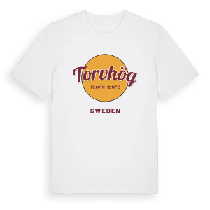Torvhög cirkel t-shirt – ekologisk bomull t-shirt från Pinshirt
