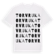 White t-shirt med Torvruka ordlek t-shirt