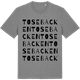 Mid Heather Gray t-shirt med Tosebacken ordlek t-shirt