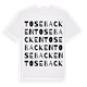 Tosebacken ordlek t-shirt