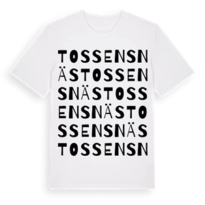 Tossensnäs ordlek t-shirt – ekologisk bomull t-shirt från Pinshirt