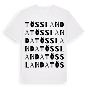 Tösslanda ordlek t-shirt – ekologisk bomull t-shirt från Pinshirt