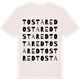Vintage White t-shirt med Tostared ordlek t-shirt