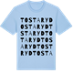 Blue Soul t-shirt med Tostaryd ordlek t-shirt
