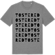 Mid Heather Gray t-shirt med Tostered ordlek t-shirt