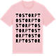 Pink Cotton t-shirt med Tostorp ordlek t-shirt
