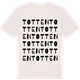 Vintage White t-shirt med Totten ordlek t-shirt