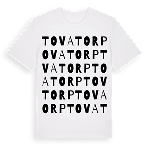Tovatorp ordlek t-shirt – ekologisk bomull t-shirt från Pinshirt