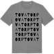 Mid Heather Gray t-shirt med Tovatorp ordlek t-shirt