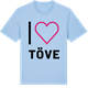 Blue Soul t-shirt med Jag älskar Töve t-shirt stort tryck