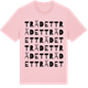 Pink Cotton t-shirt med Trädet ordlek t-shirt