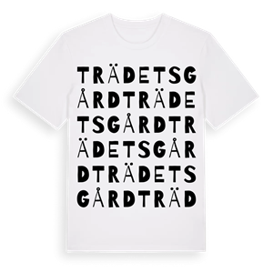 Trädets gård ordlek t-shirt – ekologisk bomull t-shirt från Pinshirt
