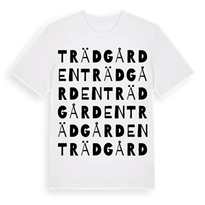 Trädgården ordlek t-shirt – ekologisk bomull t-shirt från Pinshirt