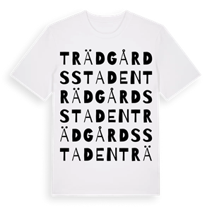 Trädgårdsstaden ordlek t-shirt – ekologisk bomull t-shirt från Pinshirt